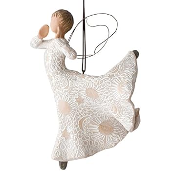 Willow Tree hand-painted sculpted Ornament, Song of Joy