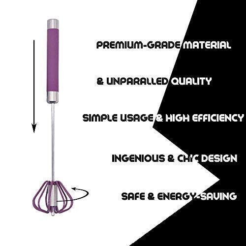 Miracle Whisk Hand Push Mixer for Thin Liquids Cooking Egg Beater