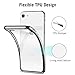 RANVOO iPhone SE Case 2020, iPhone 8 Case, iPhone 7 Case, Clear Soft Slim Thin Case Premium Flexible Chrome Bumper Transparent TPU Back Plate Gel Cover Apple iPhone SE (New)/ 8/7 (Crystal Silver)