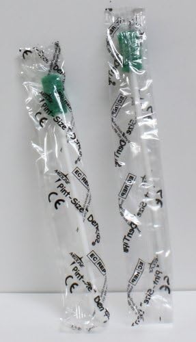 Medline Pint-size DenTips Disposable Oral Swabs - treated - Green - Individually Wrapped - Pack Of 25