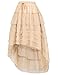 Women Amelia Steampunk Cake Skirt Elastic Waist With Draw String BP227-2 Size L Champagne