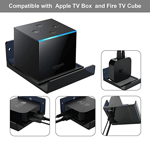 TXEsign Wall Mount Holder for Fire TV Cube 4K Apple TV 4K TV Mount