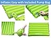 Ultralight Sleeping Pad, Inflating Camping Mattress w/Air Pump Dry Sack Bag - Compact Lightweight Camp Mat, Inflatable Backpacking Gear as Tent Pads, Hammock Mats for Travel, Hiking, Sleep (Green)