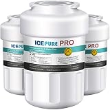 ICEPURE PRO NSF53&42 Certified MWF Compatible with GE SmartWater MWFP, MWFP, MWFA, GWF, GWFA, HDX FMG-1, Kenmore 9991, 46-9991 Refrigerator Water Filter, 3PACK