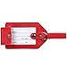 Luggage Tags,Cruise Baggage Tags,Personalized Privacy ID Tags Set of 2 in red