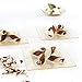 WDF 102Pack Gold Glitter Square Mini Plates-3inch Small Dessert Plates Perfect for Parties &Wedding