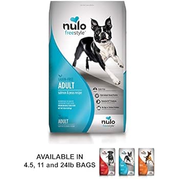 Nulo Grain Free Dog Food: All Natural Adult Dry Pet Food For Large And Small Breed Dogs (Salmon, 11Lb)
