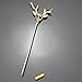 Q&Q Fashion Polish Gold Men Hunting Buck Deer Stag Lapel Stick Stock Pin Tie Hat Scarf Brooch Badge,3.1