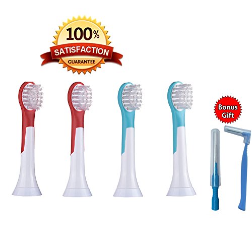 SMILEE-Replacement Toothbrush Heads for Philips Sonicare Kids Toothbrushes BEST VALUE Multipack (12)
