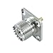 uxcell UHF Female Jack SO-239 Panel Chassis Mount Solder Cup RF Coaxial Connector