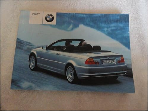 2003 Bmw 325ci 330ci Owners Manual Bmw Amazon Com Books