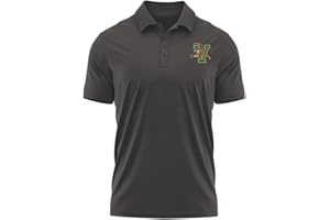 CAMPUS LAB Official NCAA Collegiate Men's Sport Polo Short Sleeve Shirt Left Chest Logo Collection
