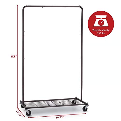 image for Simple Trending Clothes Garment Rack, Heavy Duty Commercial Grade Clot