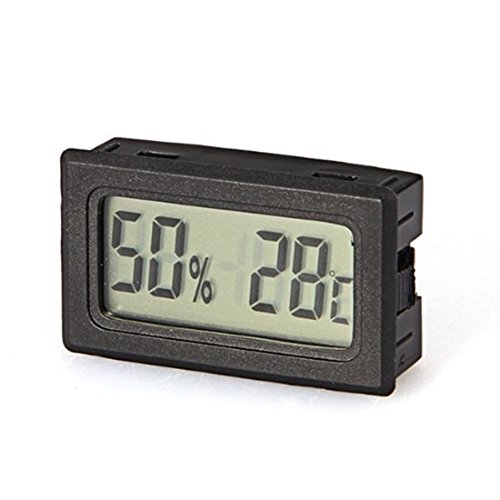 Black Mini Measuring Indoor/outdoor Environment LCD Temperature Temp Meter Thermometer