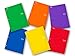 New Generation - One - 4 Pocket Folder / Portfolio , 6 PACK , Heavy Duty 3 Hole Punch - Assorted 6 Fashion colors folders UV Glossy Laminated .