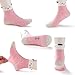 SUNBVE Little Girls Cute Animals Soft Cotton Crew Ankle Socks 5 Pack Cute Animals Shoe size 12-2.5 Little Kid / 6-8 years
