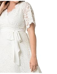 Vestido de novia Kiyonna talla grande para mujer adornado con amor