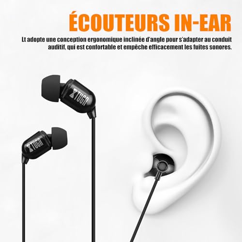 XTUGA Wireless In-Ear Return Systems with Headphone Type Used for Stage and Guitar, 4 2-Channel IEM 1200 in Ear Monitor System Receivers