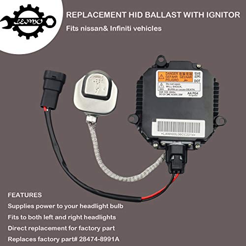 HID Ballast with Ignitor Headlight Control Unit Fits Nissan Murano