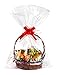 ELTNEGSA 30x45 Inch Clear Basket Bags 10 Pack Large Cellophane Wrap Bags Basket Packaging Bags with 10pcs Bows for Christmas Packages Fruit Basket