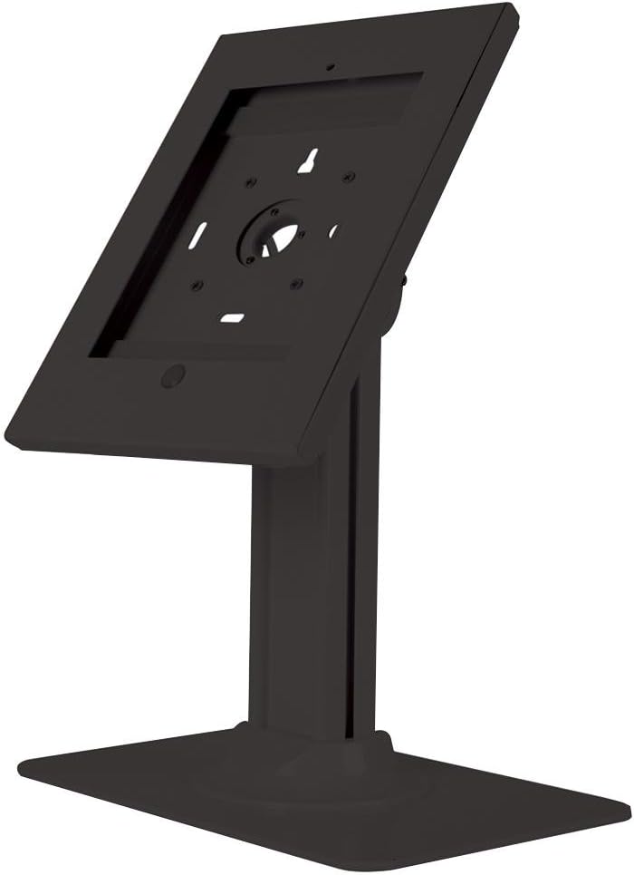 PRO SIGNAL PSG91238 Anti Theft Secure Kiosk Stand Counter Table Top Desk Holder Mount for iPad 2/3/4 and Air 1/2, Black