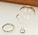 10pcs 20x12mm Cute Mini Clear Glass Globe Bottle with findings Set Glass Dome Cover Glass Vial Pendant Jewelry findings Supply (Silver)
