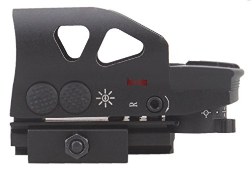 TAC Vector Optics Gen2 Ratchet 1x23x34 Hunting Red Green Dot Scope 4 Reticle Weapon Sight with Picatinny Mount for 5.56 12ga .308