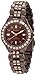 Armitron Women's 75/3689BMIB Swarovski Crystal Accented Brown Ion-Plated Bracelet Watch