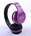 deep Purple Hi-Fi Over-Ear Stereo Bluetooth Headphones Built in Mic-Phone Talk with Phone or Listen Music Clearly, Built Noise Cancellation Technology, with Retail Package!