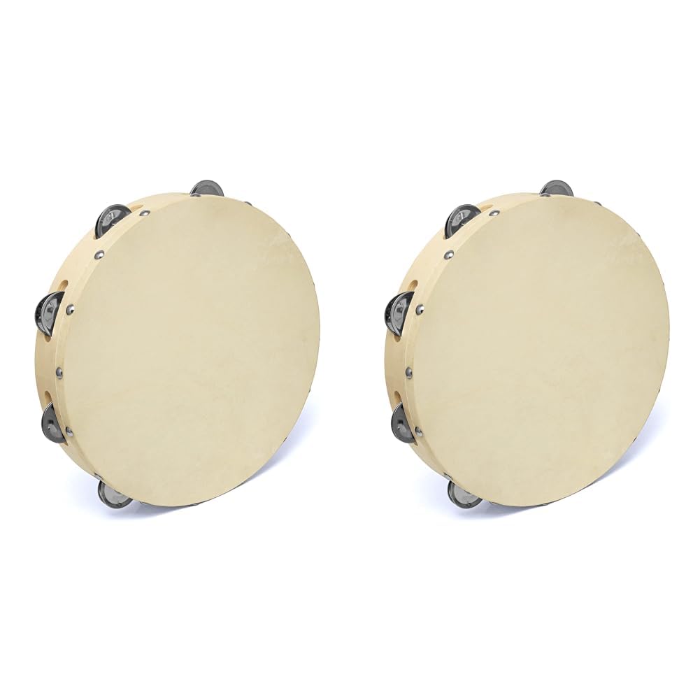 Tiger 8" Tambourine Single Row (Pack of 2)