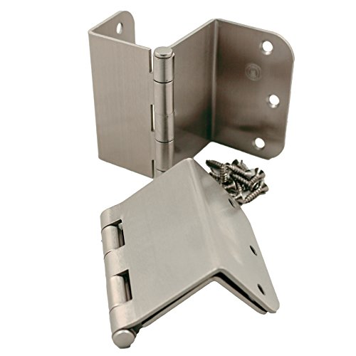 Swing Clear Offset Hinge, 31/2 Inches, 5/8" Radius Corner, Fits Doors
