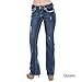 Sexy Couture Women's S96-PB Mid Rise Flare Bottoms Boot Cut Jeans