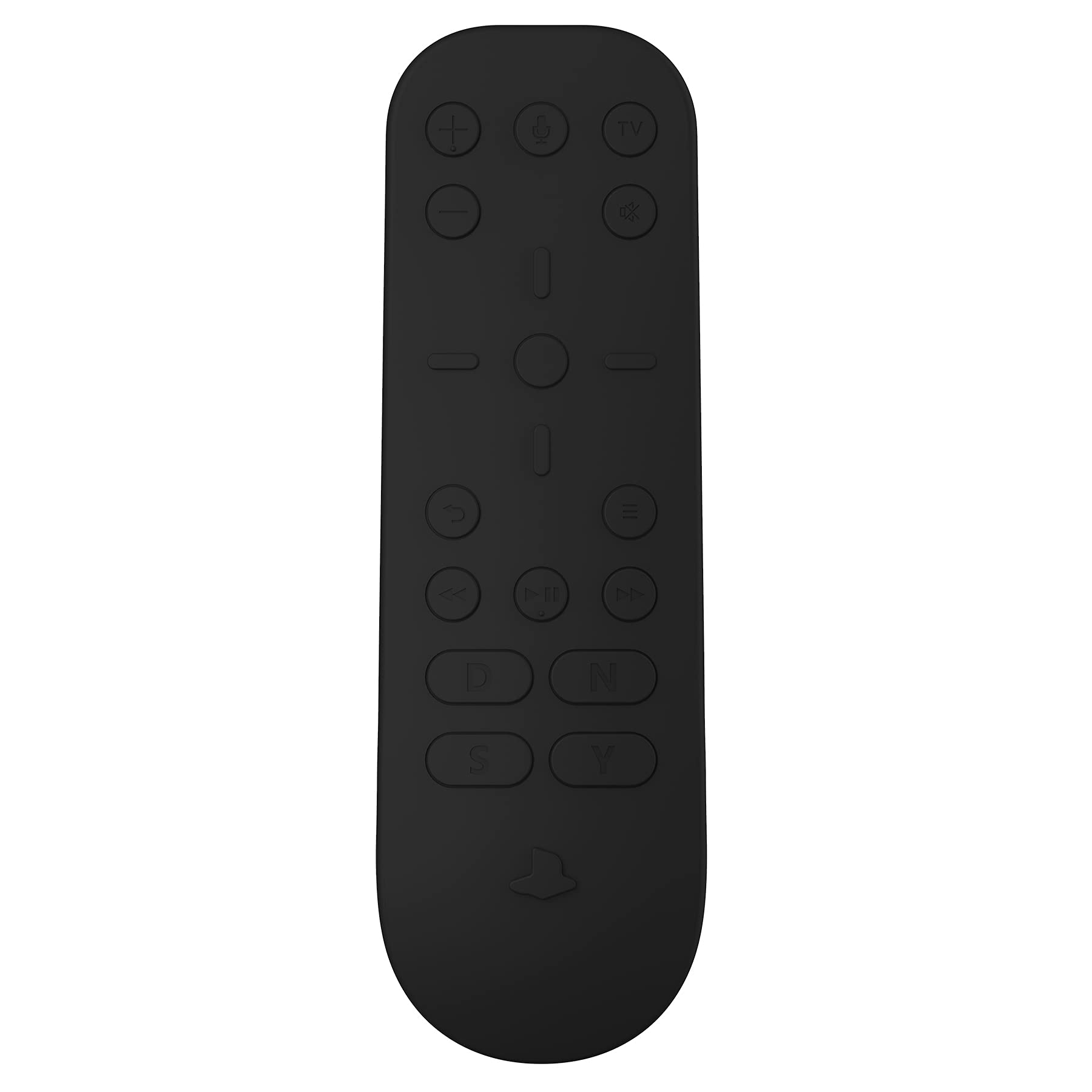 PlayVital PS5 Media Remote Controller Compatible Silicone Case, Dedicated Protective Cover for PS5 Media Remote Control, Overall Protective Case [Black]