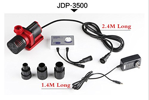 SUNSUN JDP-3500 Controllable Dc Variable Water Pump 1585GPH with Controller for Marine Freshwater Aquarium Pond Circulation