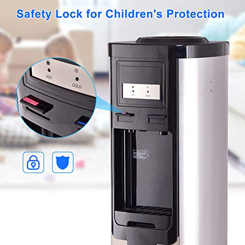 Top Loading Water Cooler Dispenser, Safeplus 5 Gallon Dispenser, Hot