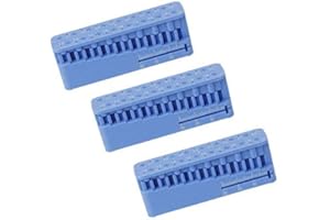 Ximimark Dental Autoclavable Endodontic Files Block Measuring Instrument Ruler,3Pack