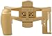 Hadley-Roma 20-mm IP Gold-Plated Push Button Deployant Clasp