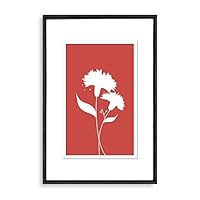 Framed Canvas Wall Art Abstract Flower Canvas Prints Home Artwork Decoration for Living Room,Bedroom - 16x24 inches