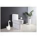 Langxian Swan Bathroom Toilet Bowl Brush and Holders Set, Toilet Brush with Long Handle Full-Closed and Ceramic Base,Bathroom Cleaning Brush Accessories …