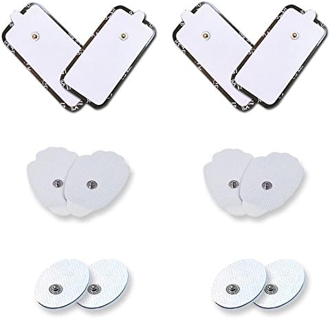 Replacement Tens Unit Pads All Sizes 2 Pairs of Each Sizes Electrode Self Adhesive Replacement Electodes Large Medium Small