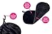 RAINBOW ROVERS Set of 3 Makeup Remover Cloths | Reusable & Ultra-fine Makeup Wipes | Suitable for All Skin Types | Removes Makeup with Water | Free Bonus Waterproof Travel Bag | Classic Black