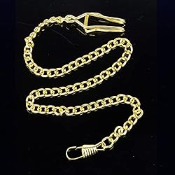 Tiong Clip Pocket Watch Chain Retro Metal Alloy