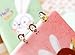 ONOR-Tech 6 Sheets Lovely Rabbit with Glasses Decorative Adhesive Sticker Tape / Kids Craft Scrapbooking Sticker Set for Diary, Album, Laptop, Cellphone, Journals