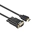HDMI to VGA, Benfei Gold-Plated HDMI to VGA 6 Feet Cable (Male to Male) Compatible for Computer, Desktop, Laptop, PC, Monitor, Projector, HDTV, Raspberry Pi, Roku, Xbox and More primary