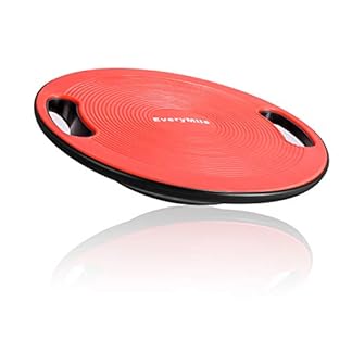 EveryMile Wobble Balance Board, Exercise Balance Stability Trainer Portable Balance Board with Handle for Workout Core