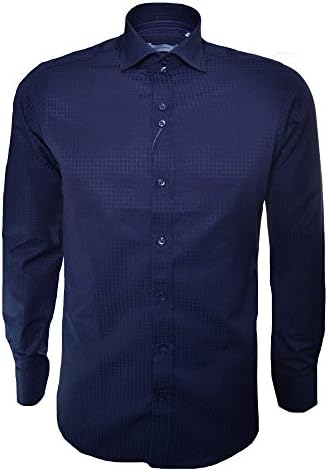 Guide London Men's Navy Blue Long Sleeve Shirt L