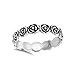 Eternity Rose Flower Stackable Ring New .925 Sterling Silver Band Size 8