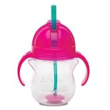 Munchkin Click Lock 7-Ounce Weighted Straw Flexi Cup (Pink)