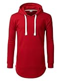 Aiyino Mens Hipster Hip Hop Long Sleeve Pullover Hoodies Jacket