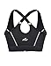 Hilor Women's Front Zip Color Block Pro Sports Running Bra